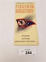 Rare Vintage 1937 American Airlines Flagship Direc