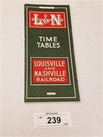 Rare Vintage 1938 L&N RR Time Tables-Very Nice!