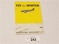 Rare Vintage 1936 American Airlines Booklet
