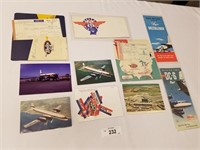 Large Selection of Delta Items-Post Cards,Stickers