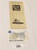 Rare Vintage Nickel Plate Road Time Tables from 19