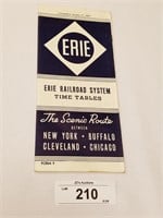 Rare Vintage 1937 Erie RR Time Tables-Nice