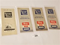 Selection of 4 Vintage Nickel Plate Road Time Tabl