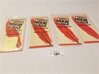 Selection of 4 Vintage Western Pacific Time Tables