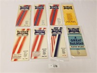 Selection of 8 Frisco Lines Time Tables from 1938-