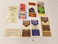 Mix of Vintage Time Tables,Ad Card,Ticket,Pamphlet