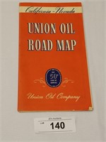 Rare Vintage 1940 Union Oil Road Map of Cali/Nevad