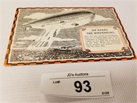 Rare Vintage "On Board the Hindenburg"Post Card