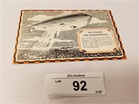 Nice Vintage "On Board the Hindenburg"Post Card