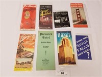 Selection of 8 Vintage West Coast Area Travel Guid