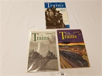 3 Vintage Trains Magazines from 1941 & 1942