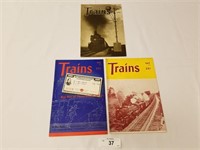 3 Vintage Trains Magazines from 1944 & 1945