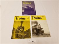3 Vintage Trains Magazines from 1943 & 1944
