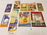 9 Vintage Media Items from 1939 NY Worlds Fair