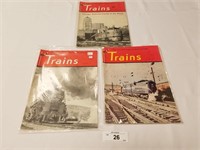 3 Vintage Trains Magazines from 1948-Railroading