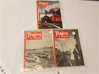 3 Vintage Trains Magazines from 1952 & 1953