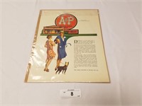 Pair of Vintage A&P Ads from Ladies Home Journal-2