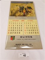 Vintage 1949 Calendar Page from Fargo ND-Farming