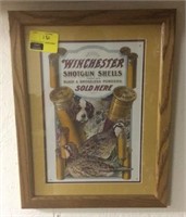 Framed Winchester Shotgun Shells Advertisement