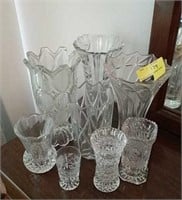 Lot of Crystal Vases