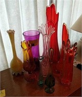 Lot of Art Glass Vases