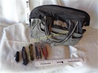 5 Pocket Knives & NRA Tool Bag