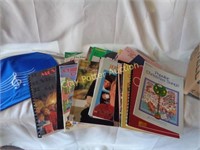 Lot of Music Books & Case