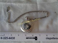Wolf Pocket Watch with Chain