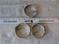 3 German Silver Engraved Bracelets