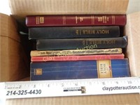 2 Vintage Hymnals & 4 Bibles