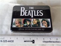 Beatles Playing Cards Set in Tin