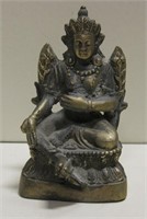 3" Solid Brass India God Statue