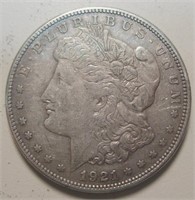 1921-S Silver Morgan Dollar - San Francisco Minted