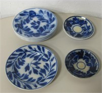 Vintage Holland Made Blue & White Floral Plates