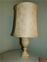 Vintage alabaster urn style lamp, 25"H