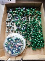 Necklaces: mostly green