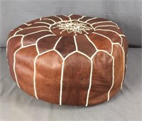 Leather pouf / hassock