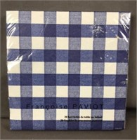 4x Francoise PAVIOT - 20 table paper napkins