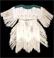 Blackfoot Indian Buckskin Hide Beaded Dress