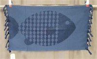 Barine Fish Towel 50x90cm - Indigo Medium