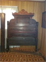 Antique Oak Approx. Queen sized bed