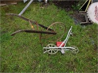 Modern and Antique Plow Seeder Lot