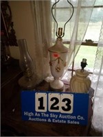 Lot of 3 Lamps - Danberry Oil Lamps, and More.