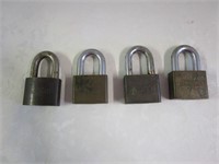 (4) American Locks; no keys