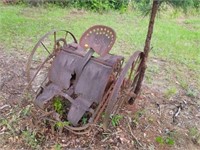 Antique Paddle Wheel Cultivator
