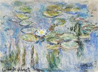 CLAUDE MONET French 1840-1926 Pastel on Paper Lily
