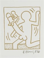 KEITH HARING American 1958-1990 Marker on Paper