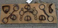 Decorative Board with Vintage Items - 33" Long