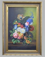 Large O/C Floral Still Life Painting