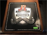Rickards Movember Tin Sign